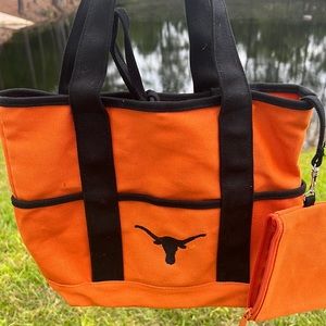 NWNT -Texas Longhorns Logo Canvas Bag/purse